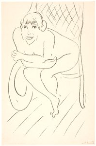 Mulher nua numa cadeira de balanço de Henri Matisse