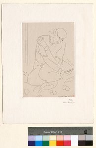 Nu agachado, mão sobre o ombro de Henri Matisse