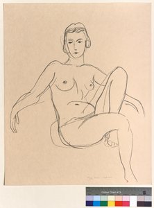 Nu sentado de braços estendidos de Henri Matisse