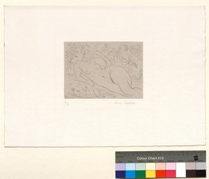Nu, interior florido de Henri Matisse