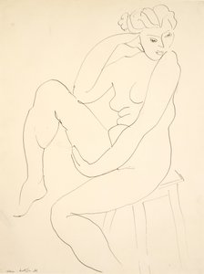 Nu sentado num banco de Henri Matisse