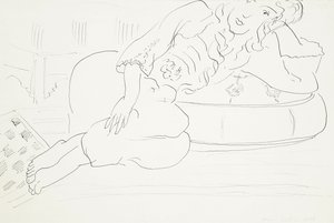 Odalisca em xadrez, almofada de Henri Matisse