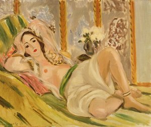 Odalisca com Magnólias, c.1920 (óleo sobre tela)