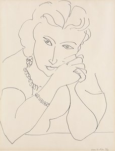 Retrato de uma mulher de Henri Matisse