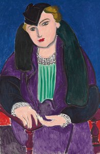 Retrato com um casaco azul, de Henri Matisse