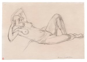 Nu feminino reclinado com o joelho levantado de Henri Matisse