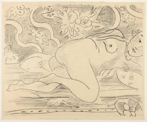 Nu reclinado com taça de fruta de Henri Matisse