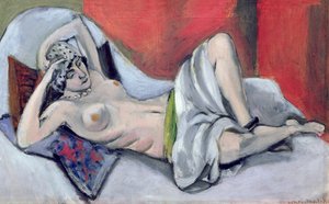 Nu reclinado com panejamento, c.1923-24 (óleo sobre tela) de Henri Matisse