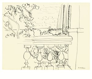 Vista para o mar no Tahiti de Henri Matisse