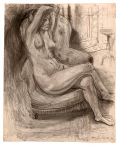 Nu sentado com os braços levantados de Henri Matisse