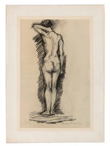 Nu feminino em pé visto de trás de Henri Matisse