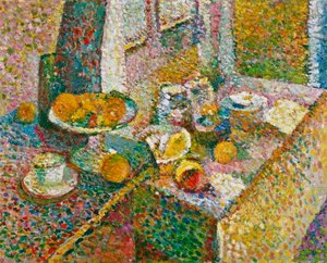 Natureza morta (aparador e mesa) de Henri Matisse