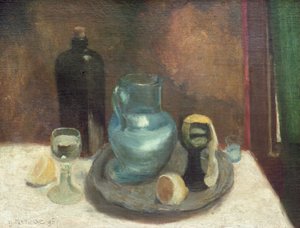 Natureza-morta com um limão, ou O jarro azul de Henri Matisse