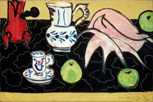 Natureza morta com uma concha sobre mármore preto de Henri Matisse