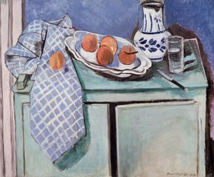 Natureza morta sobre um aparador verde de Henri Matisse