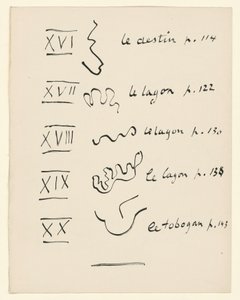 Prancha de imagens 4. De «Jazz». p. 152 de Henri Matisse
