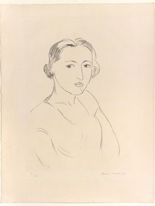 Cabeça de uma jovem mulher de Henri Matisse