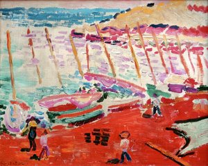 A praia vermelha, Collioure, verão de 1905 (óleo sobre tela) de Henri Matisse