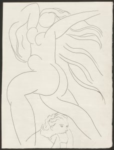 Brinde, prato um de Poesies de Mallarmé de Henri Matisse