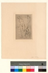 Três nus, um deles encostado a um banco de Henri Matisse