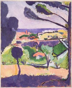 Vista de Collioure e do mar de Henri Matisse