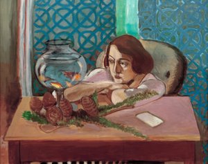 Mulher em frente a um aquário de Henri Matisse