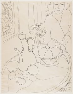 Mulher com natureza morta de Henri Matisse
