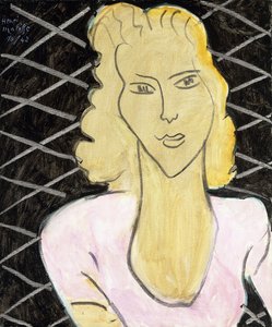Rapariga com um vestido cor-de-rosa de Henri Matisse