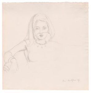 Mulher jovem com um véu de Henri Matisse