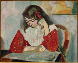 marguerite lisant 1906 (óleo sobre tela) de Henri Matisse