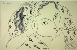 tema e variação l.5 1942 (desenho) de Henri Matisse