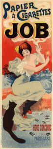 Cartaz de publicidade para o papel de seda Job, c. 1900 de Henri Meunier