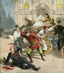 Assassinato do Sr. Stamboulof, 1895 (Ilustração)