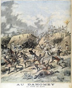 Em Dahomey (agora Benin), a captura de Kana - no "Le Petity Journal" de 19/11/1892 de Henri Meyer