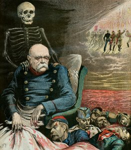 Retrato caricatural de Otto Von Bismarck