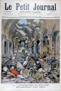 Colapso de uma igreja, Brousse, França, 1897 de Henri Meyer