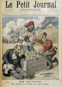 Egipto: reservas de dívida vão para o fumo - no "Le Petite Journal" de 14/06/1896 de Henri Meyer