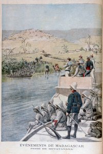 Eventos em Madagascar: A captura de Mevatanana, 1895 de Henri Meyer