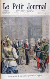 Entrega do mineiro de Santo André ao Presidente da República, 1895 de Henri Meyer