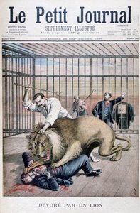 Ataque do leão, 1895 de Henri Meyer