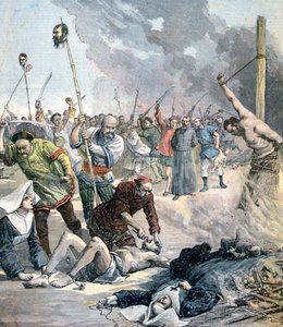 Massacres na China, 1891 de Henri Meyer