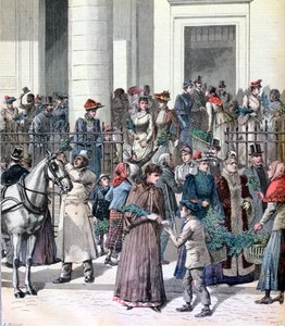 Domingo de Ramos, Semana Santa, Paris, 1891 de Henri Meyer