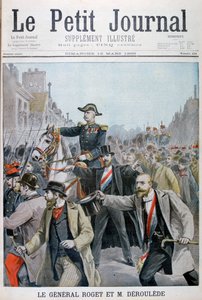 Paul Déroulède agarrando o freio do General Rogets, Paris, 1899 de Henri Meyer