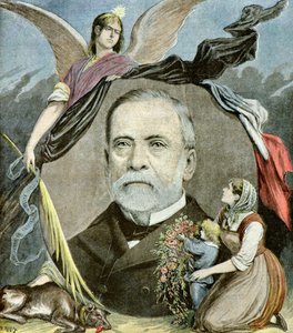 Retrato de Louis Pasteur, 1895 (Ilustração) de Henri Meyer