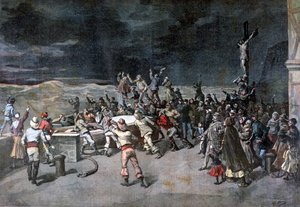 Cena sete, o resgate, da peça Maitre DArmes, Porto de Saint-Martin, 1892 de Henri Meyer