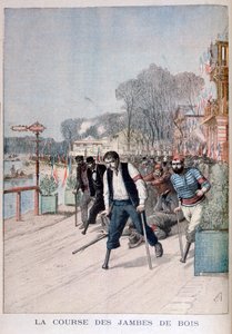 A corrida das pernas de madeira, 1895 de Henri Meyer