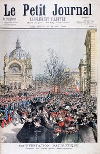 A partida das tropas francesas para Madagascar, Paris, 1895 de Henri Meyer