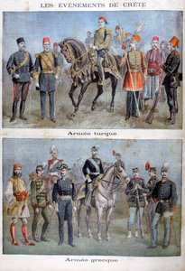 Uniformes dos exércitos grego e turco, 1897