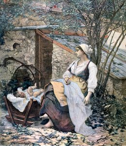 Mãe jovem, 1891 de Henri Meyer