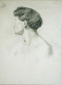 Homem de perfil de Henri Michel Antoine Chapu